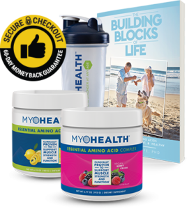 The picture of Myohealth all natural amino acids supplements.