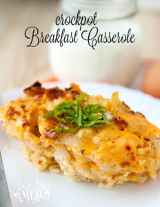 The picture of the crock pot breakfast casserole.