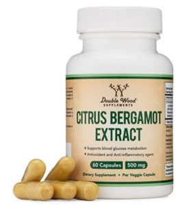 The picture of Citrus Bergamot Extract, in a 60 capsule container.